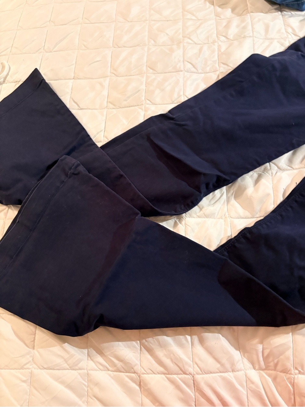 LOW RISE WOMENS Navy Chino Pants - Picture 2 of 6